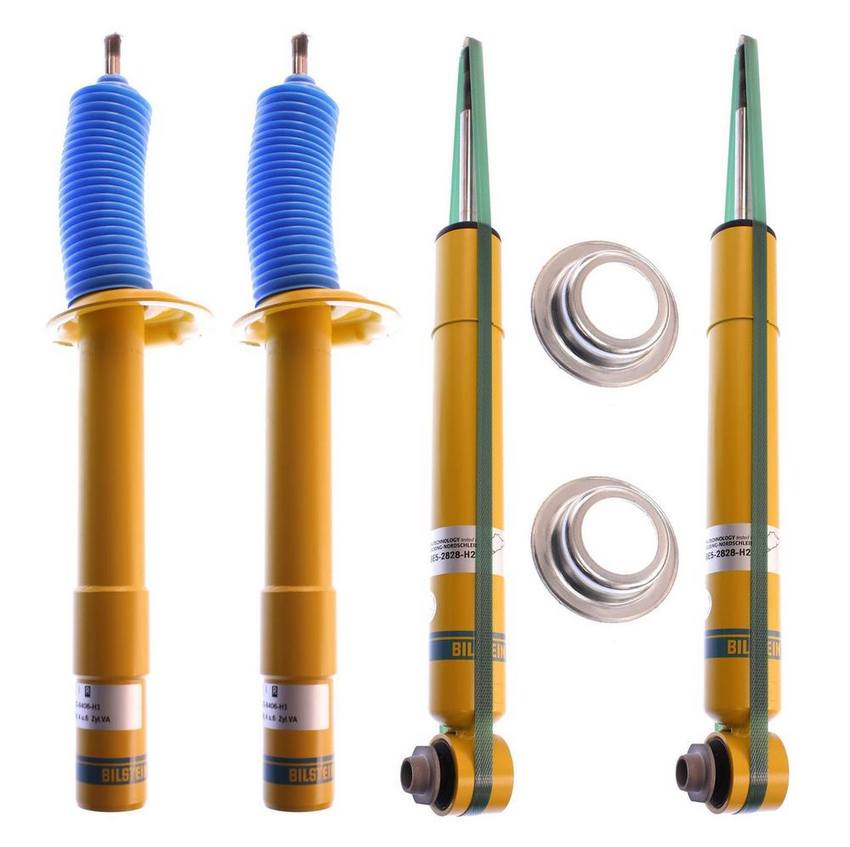 BMW Suspension Strut and Shock Absorber Assembly Kit - Front and Rear (B6 Performance) 33521093646 - Bilstein 3802122KIT